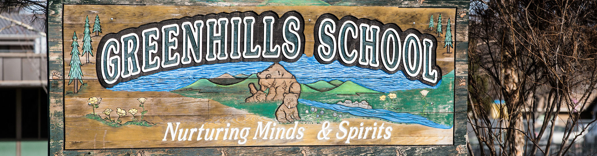 Greenhills School banner - Nurturing Minds and Spirits